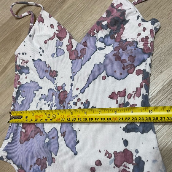 WILFRED (Up cycled with Tie Dye) Thong BodySuit. Size XS - Picture 8 of 9